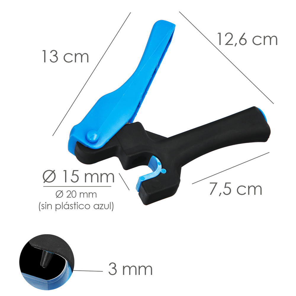 saca bocado para micro tubo riego medidas